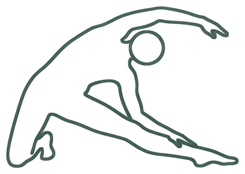 관문 자세 (Gate Pose) 일러스트