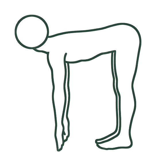 반쯤 일어서기 (Half Lift) 일러스트