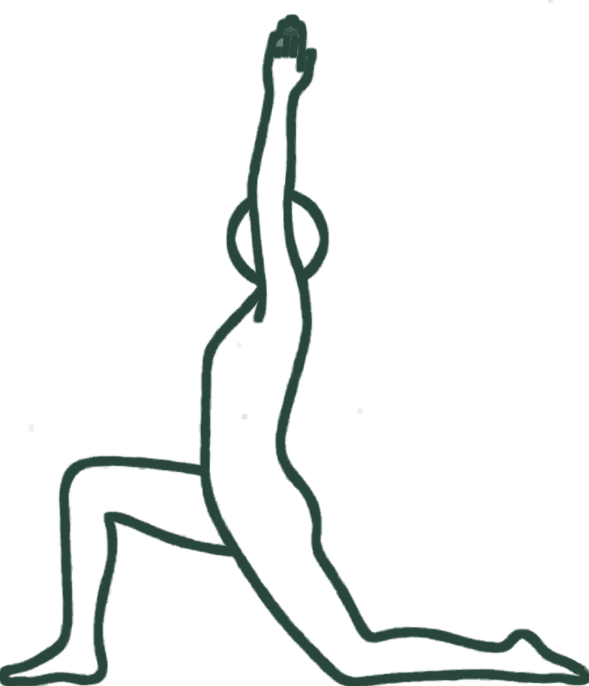 낮은 런지 (Low Lunge) 일러스트