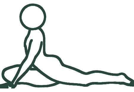 비둘기 자세 (Pigeon Pose) 일러스트
