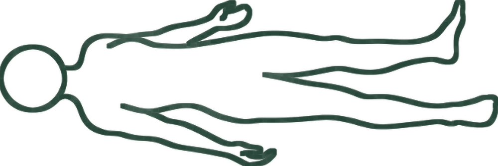 송장 자세 (Savasana) 일러스트