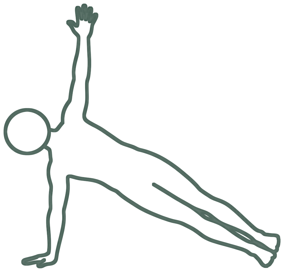 사이드 플랭크 (Side Plank) 일러스트