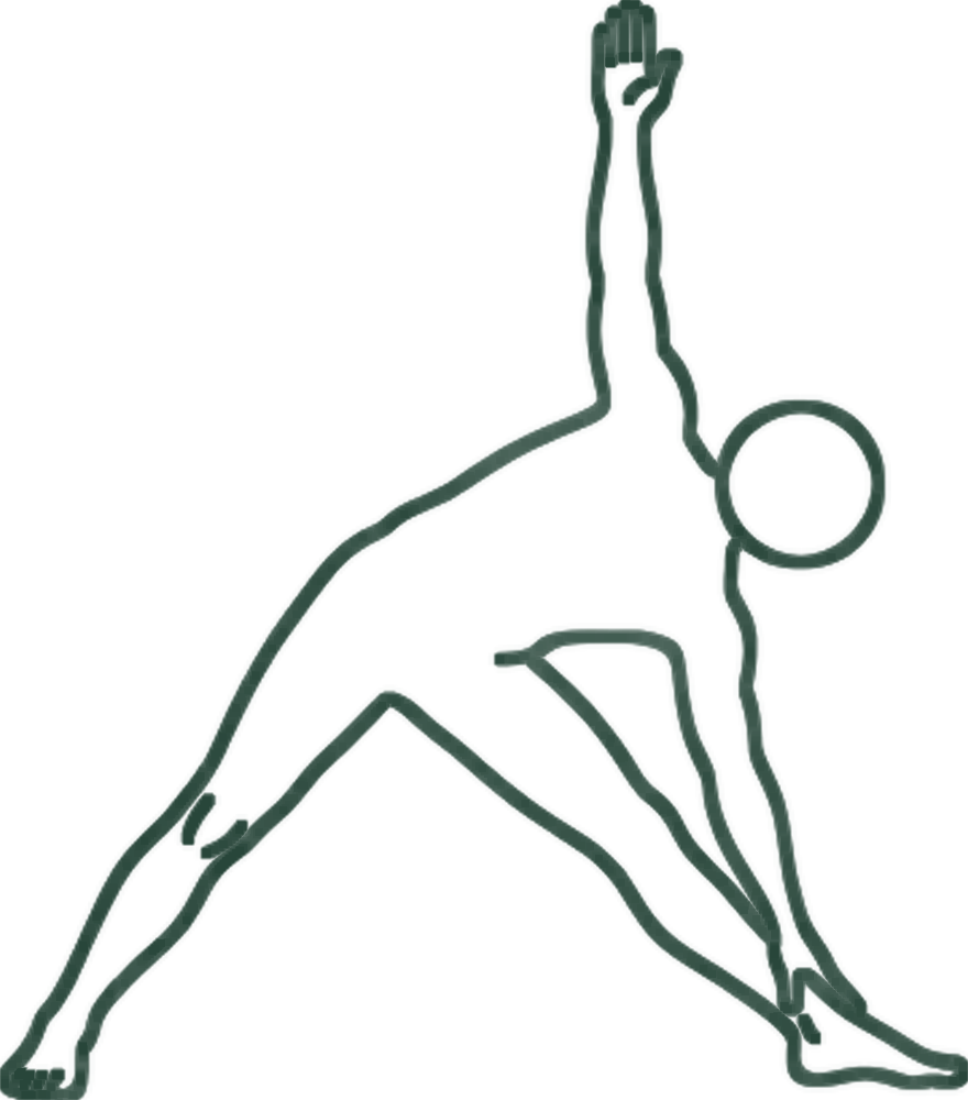 삼각 자세 (Triangle) 일러스트